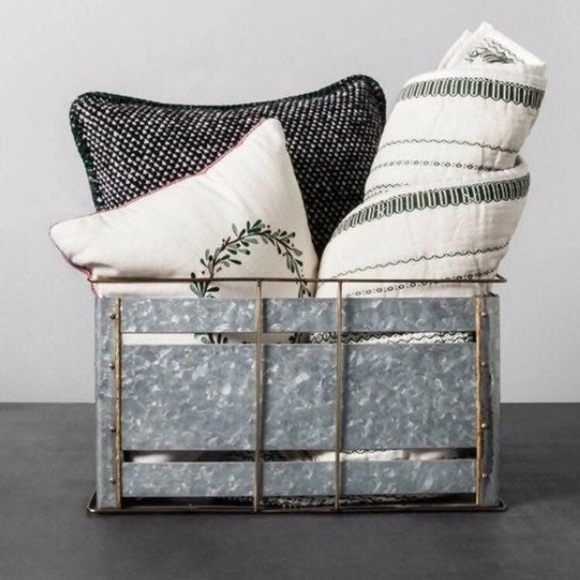 Hearth & Hand Other - NWT Hearth and Hand Galvanized Metal Bin